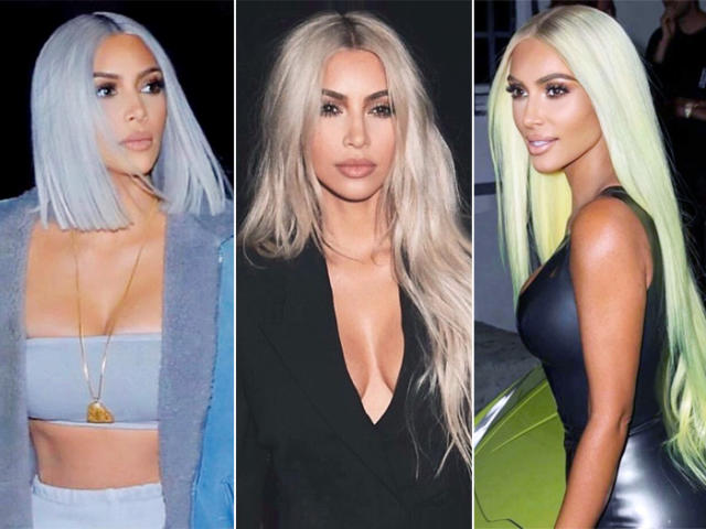 kim kardashian pelo castaño claro