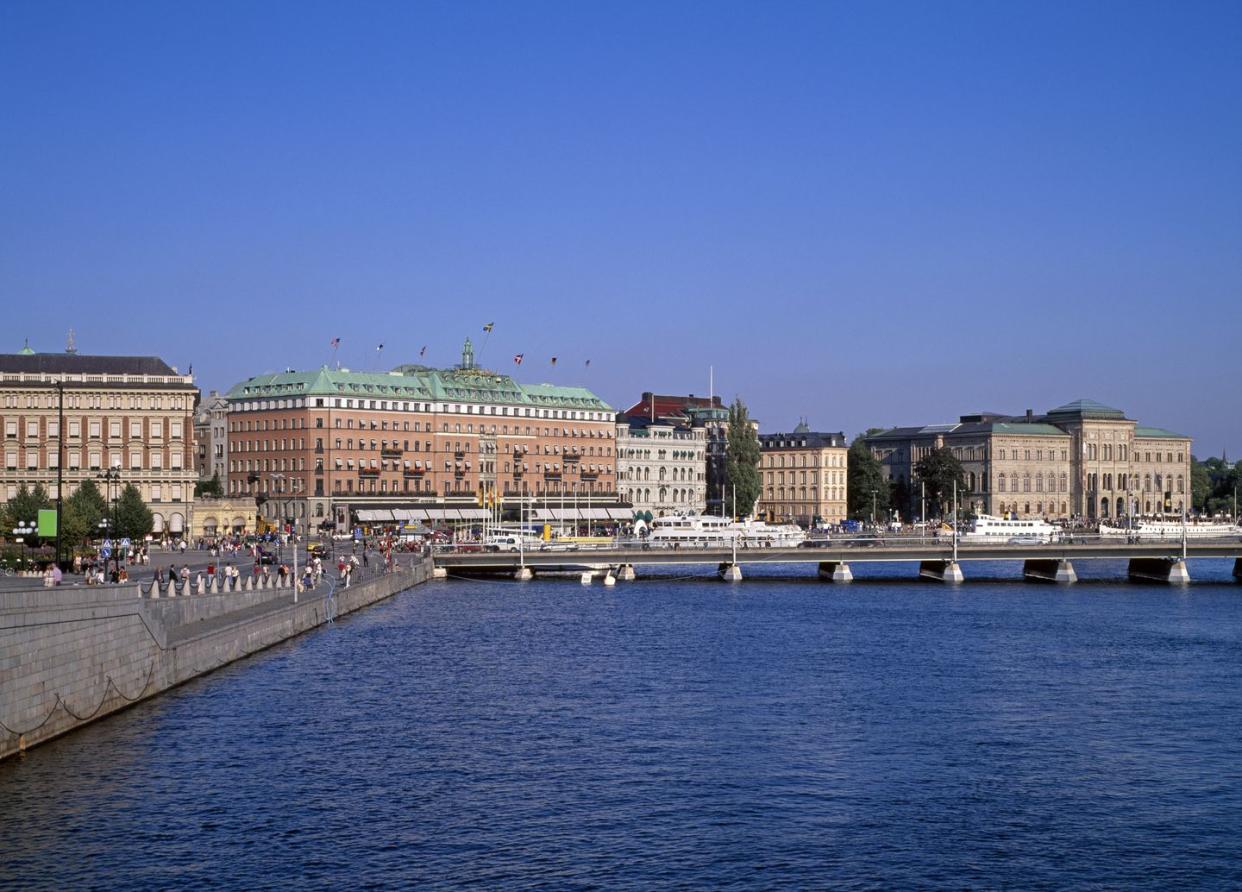 cityscape of gamla stan in stockholm