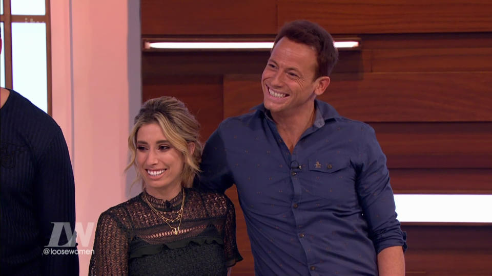 Stacey and her partner Joe Swash