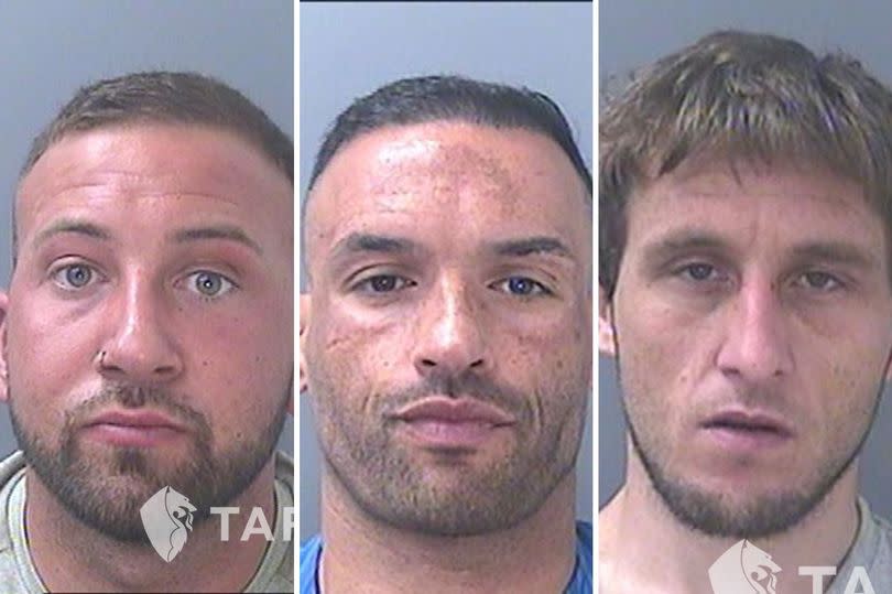 Joshua Matthews (left), Kaid Mohamed (middle) and Vincent Aquilina (right) were involved in an operation which dealt wholesale amounts of cocaine throughout south Wales -Credit:South Wales Police