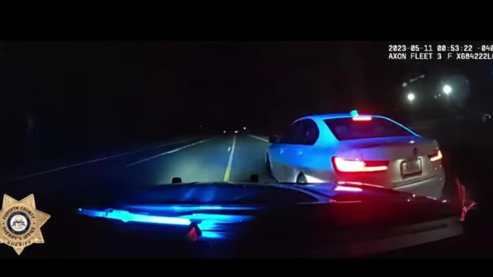 BMW Driver Runs From Cops, Whines For His Mommy