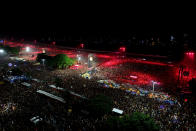 RIO DE JANEIRO, BRAZIL - MAY 04: Fans pack Copacabana Beach to watch Madonna's massive free show to close "The Celebration Tour" on May 04, 2024 in Rio de Janeiro, Brazil. (Photo by Buda Mendes/Getty Images)