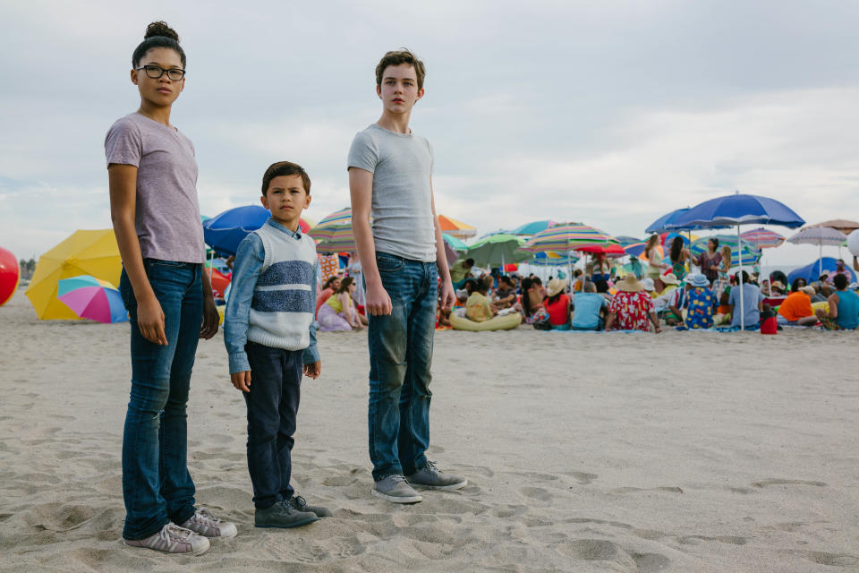 Storm Reid, Deric McCabe and Levi Miller in "A Wrinkle in Time." (Photo: Disney)