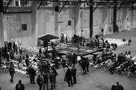 <p>A shuttered fertilizer plant in the Hunts Point section of the Bronx served as the latest venue for the NYPD boxing event “Bronx Tough Turkey Tussle” in the Bronx, New York, on Nov. 16, 2017. (Photo: Gordon Donovan/Yahoo News) </p>