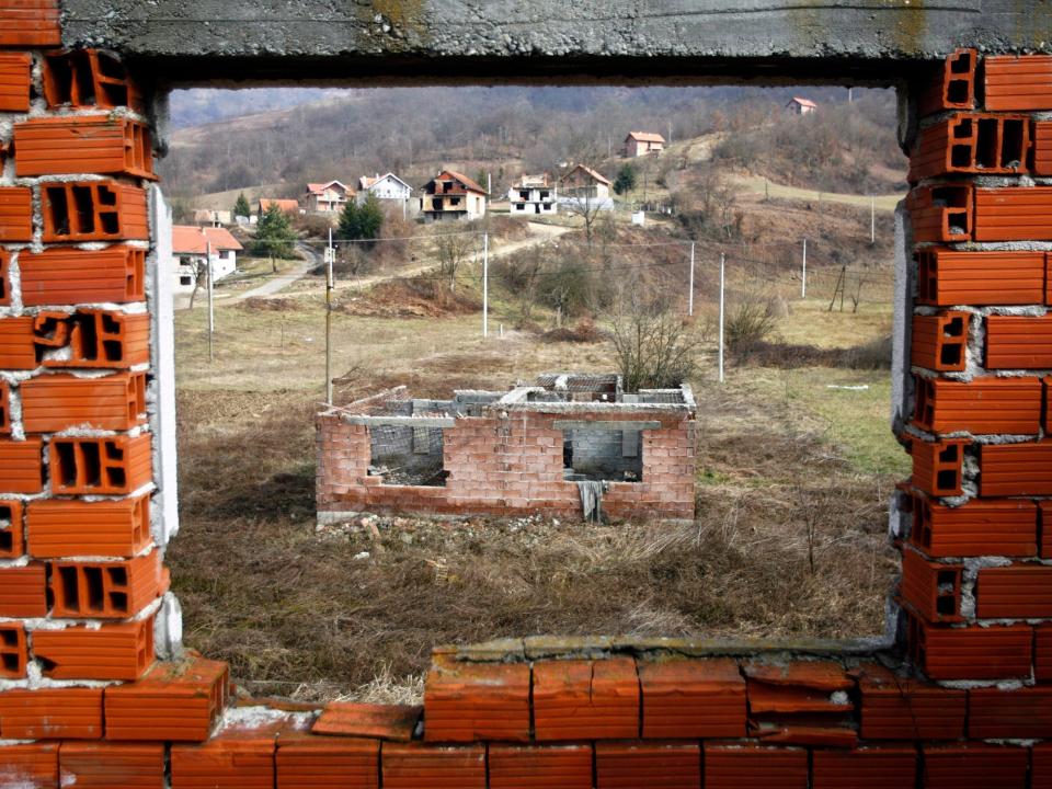 An abandoned home in Bosnia.