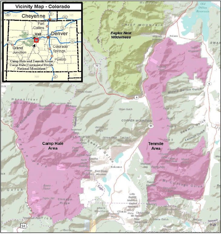 <span class="article__caption">The boundaries of Camp Hale-Continental Divide National Monument (Photo: National Forest Service)</span>