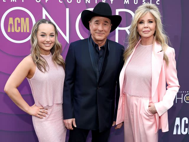 <p>Terry Wyatt/Getty </p> Lily Pearl Black, Clint Black and Lisa Hartman Black attend the 16th Annual Academy of Country Music Honors on August 23, 2023 in Nashville, Tennessee.