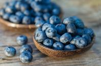 <p>Blueberries may very well be the most potent age-defying food—they’re jam-packed with antioxidants. Research shows a diet rich in blueberries can help with memory loss, prevent <a href="https://www.prevention.com/health/a20433449/8-most-common-causes-of-utis/" rel="nofollow noopener" target="_blank" data-ylk="slk:urinary tract infections;elm:context_link;itc:0;sec:content-canvas" class="link ">urinary tract infections</a>, and relieve eyestrain. Add up to 1/2 cup of blueberries to your diet a day for maximum health benefits, recommends Ronald Prior, PhD, adjunct professor of food science at the University of Arkansas in Fayetteville. This alone provides just about double the amount of antioxidants most Americans get in one day.</p><p><strong>Try it: </strong><a href="https://www.prevention.com/food-nutrition/recipes/a20525696/baked-peaches-with-blueberries/" rel="nofollow noopener" target="_blank" data-ylk="slk:Baked Peaches with Blueberries;elm:context_link;itc:0;sec:content-canvas" class="link ">Baked Peaches with Blueberries</a></p>