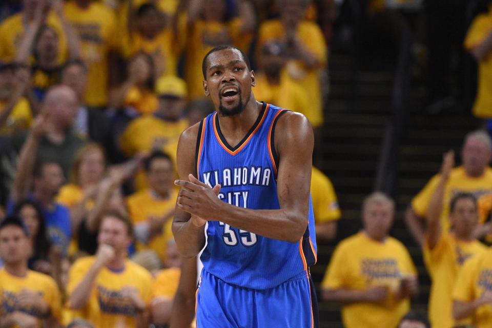 Oklahoma City Thunder fans weren't happy with Kevin Durant's choice.