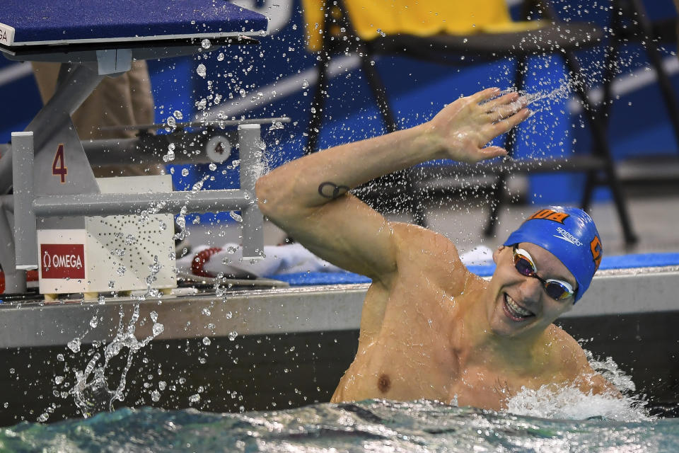 Come 2020 in Tokyo, Caeleb Dressel could potentially challenge Michael Phelps’ record eight gold medals in a single Olympic Games. (AP)