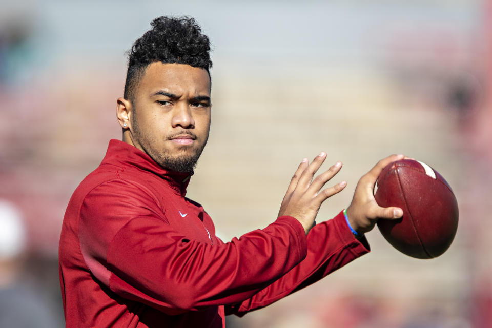 Tua Tagovailoa's hip injury was a rarity on the football field, his doctors said. (Photo by Wesley Hitt/Getty Images)