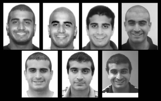State security guard licensing photos of Omar Mateen since 2007. (Florida Department of Agriculture and Consumer Services)