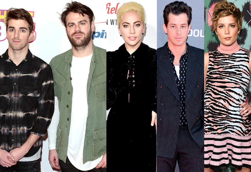 The Chainsmokers vs. Lady Gaga and Mark Ronson (and Halsey?)