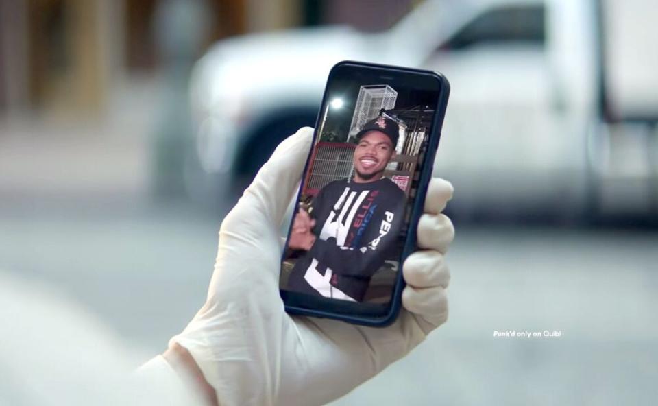 Chance the Rapper in Quibi commercial