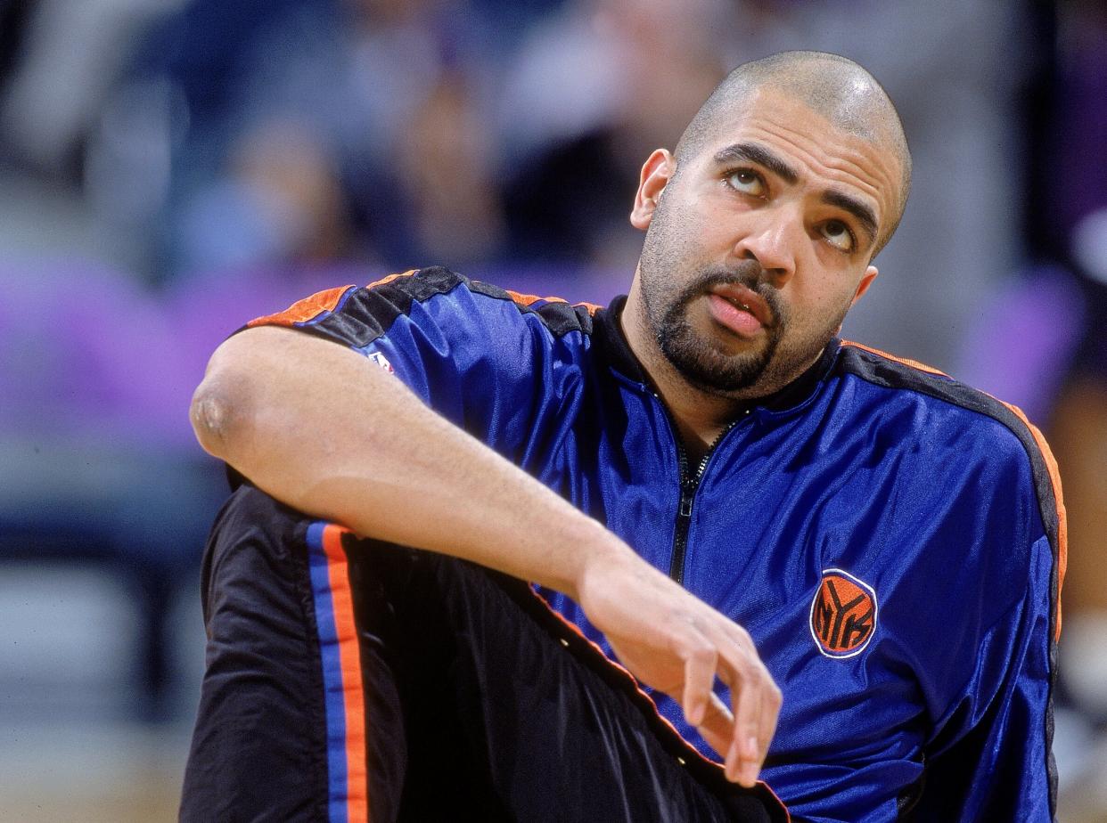 Felton Spencer, seen here with the New York Knicks in 2001, died on Sunday. He was 55. (Jonathan Daniel/Allsport)