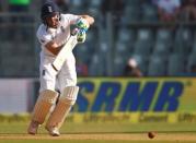 Cricket - India v England - Fourth Test cricket match - Wankhede Stadium, Mumbai, India - 9/12/16. England's Jos Buttler plays a shot. REUTERS/Danish Siddiqui