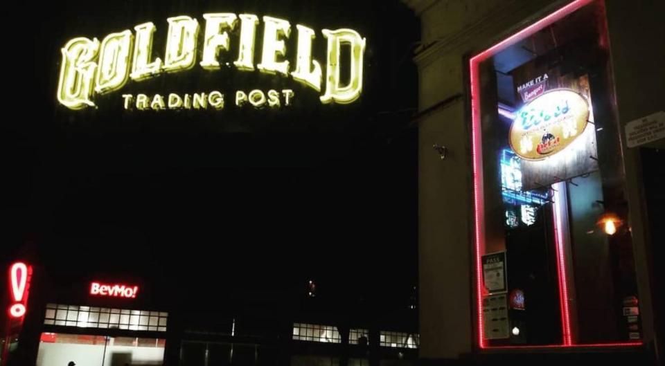 Customers and musicians are calling for a boycott of Goldfield Trading Post due to their booking on controversial musicians Adam Calhoun and Demun Jones. (Photo: Facebook)