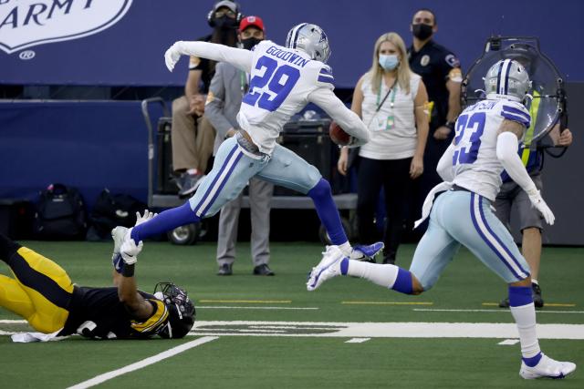 Dallas Cowboys cornerback C.J. Goodwin (29) before an NFL football