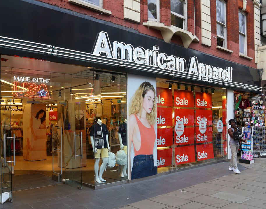American Apparel storefront