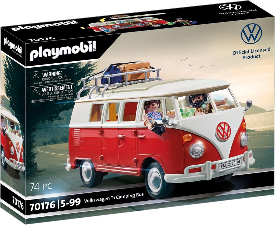 Playmobil Volkswagen T1 Camper Van. Image via Amazon.