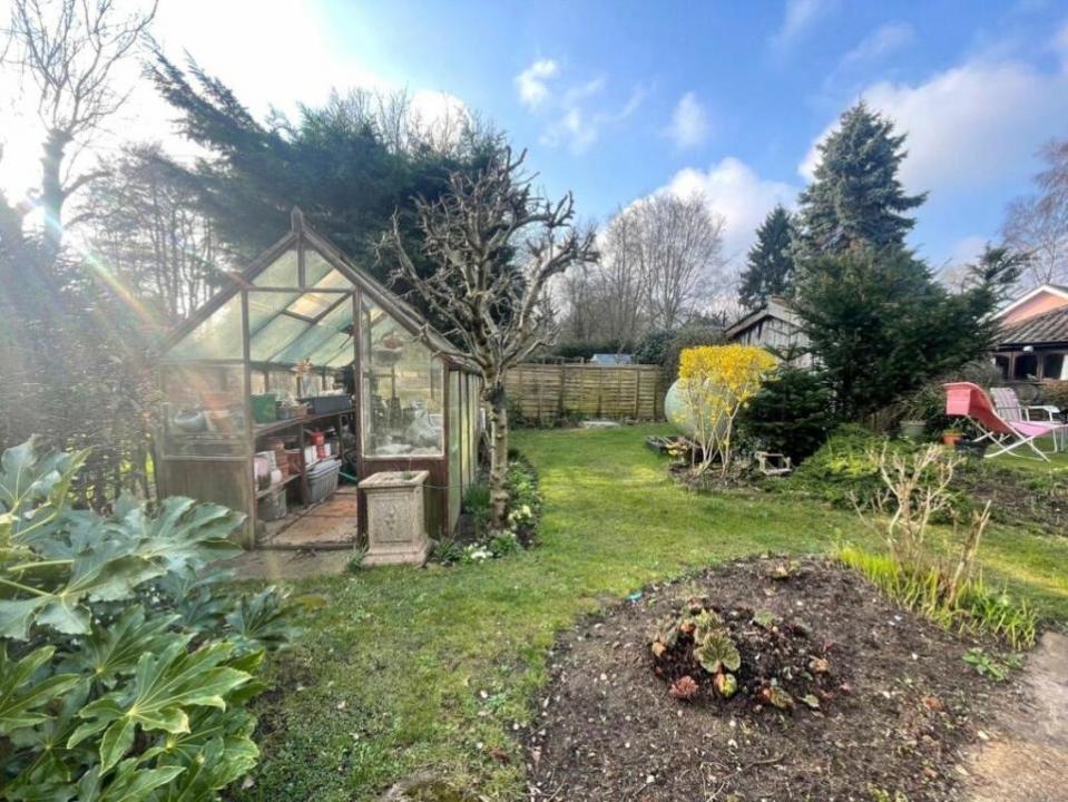 East Anglian Daily Times: Garden area with green house