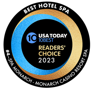 Spa Monarch was voted 4th best Hotel Spa by USA Today readers