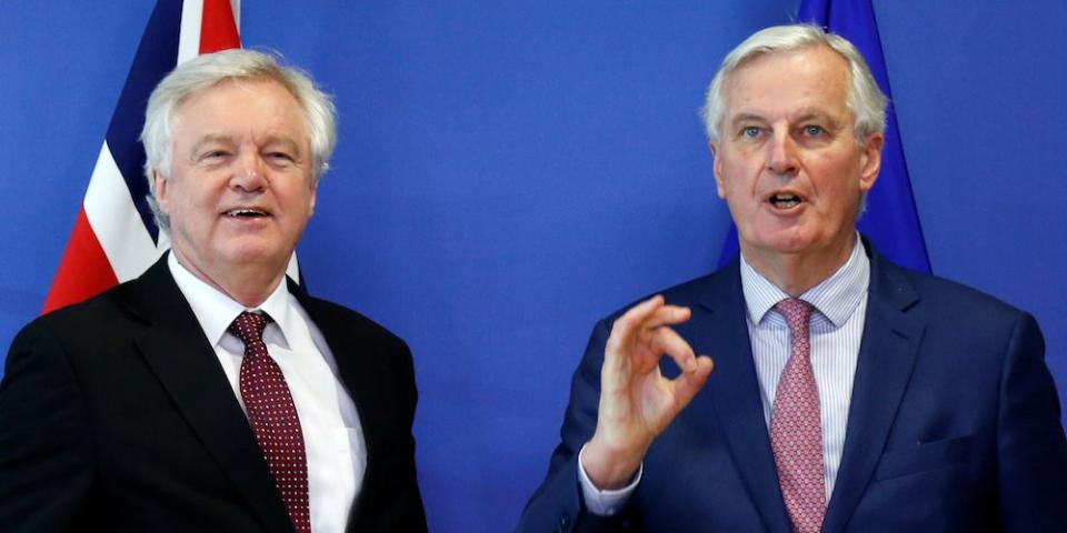 David Davis Michel Barnier