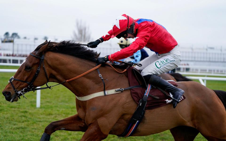 Niall Houlihan riding Editeur Du Gite to the Clarence House Chase in January - 'I won £7,000 betting on horses even though I was in a coma' - Getty Images/Alan Crowhurst