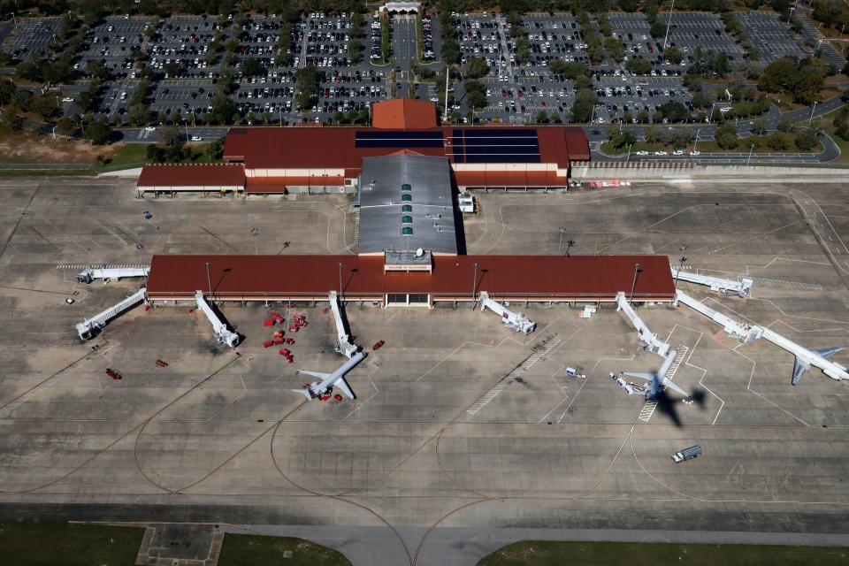 An aerial view of the Tallahassee Airport on Monday, Feb. 3, 2020. 