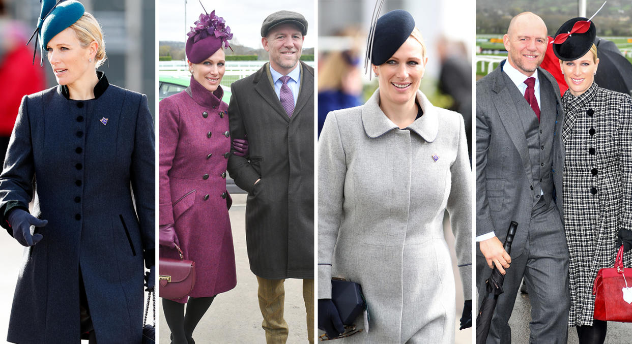 Princess Anne’s daughter Zara Tindall and husband Mike Tindall attended all four days of Cheltenham Races 2019 [Photo: Getty]