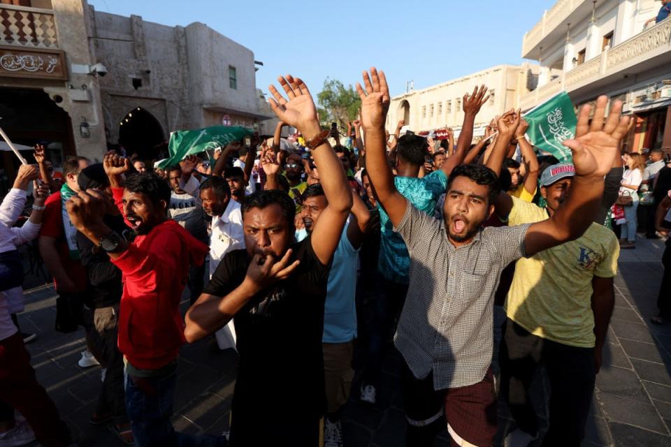 A public holiday was declared in Saudi Arabia after the shock win (Getty Images)