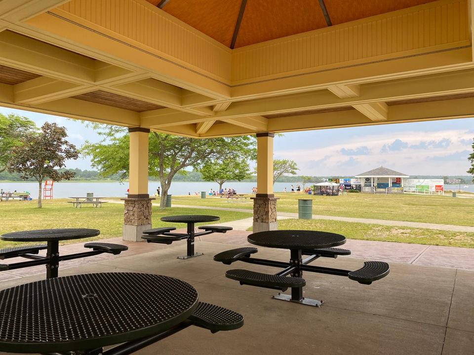 The gorgeous view of the Apponagansett Point Recreation Area at the Oxford Creamery At the Bucket in South Dartmouth.