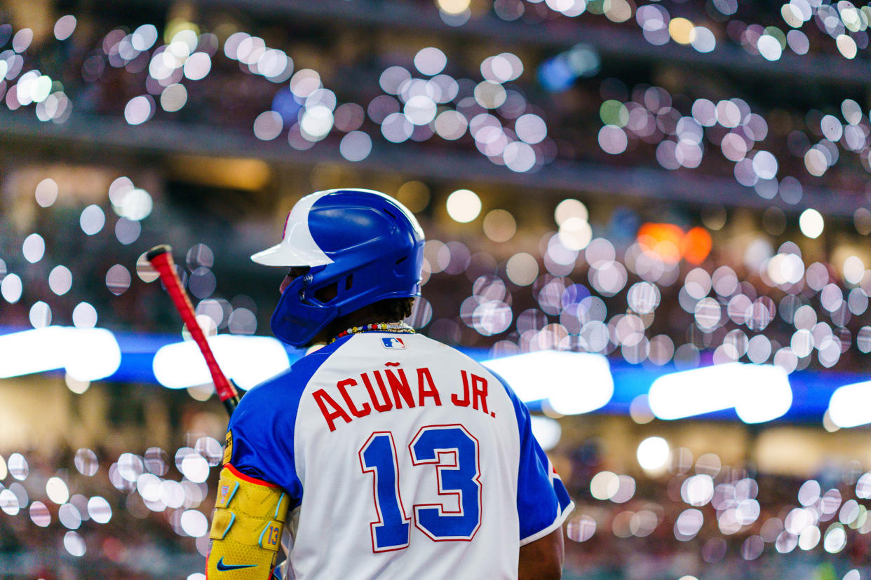 Ronald Acuña Jr. #13 of the Atlanta Braves 