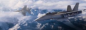 CF-18E Block III_Snowy Mountains, Alberta