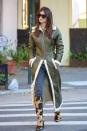 <p> Actress and model, Emily Ratajakowski is a pro when it comes to styling sleek street style outfits and this knee high boots look is no different. Her cow print pay may seem unusual however by pairing them with a statement coat and simple skinny jeans she makes them feel chic and wearable. </p>