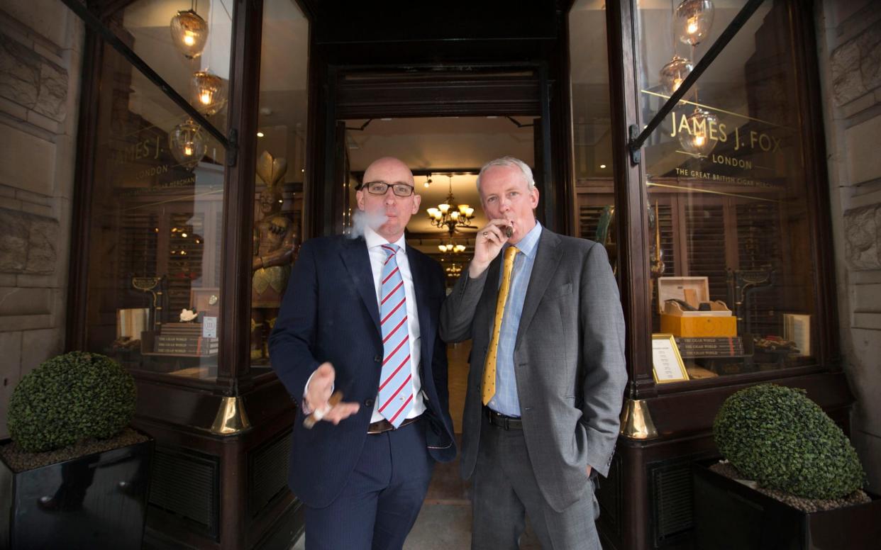 Rob and Stuart Fox are the owners of London's oldest cigar shop -  Jeff Gilbert