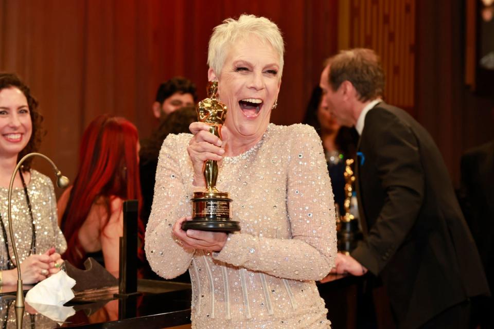 Jamie Lee Curtis, winner of the Best Supporting Actress (Getty Images)