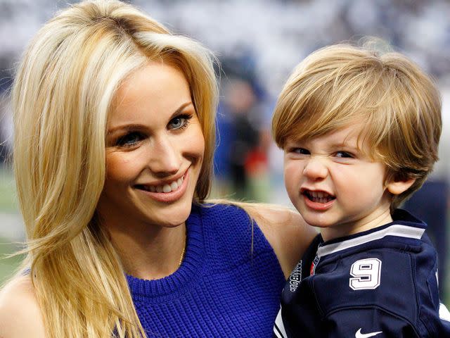 Ray Carlin/Icon Sportswire/Corbis/Getty Tony Romo's wife, Candice Crawford Romo, with their son Rivers Romo.