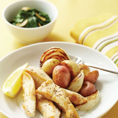 6) Chicken Tenders With Roasted Potatoes