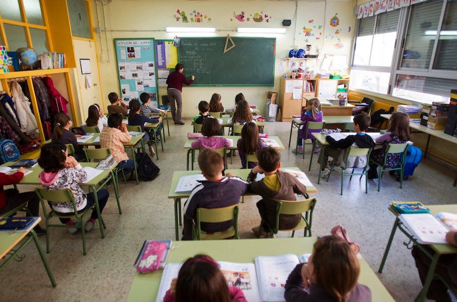 teacher classroom students school