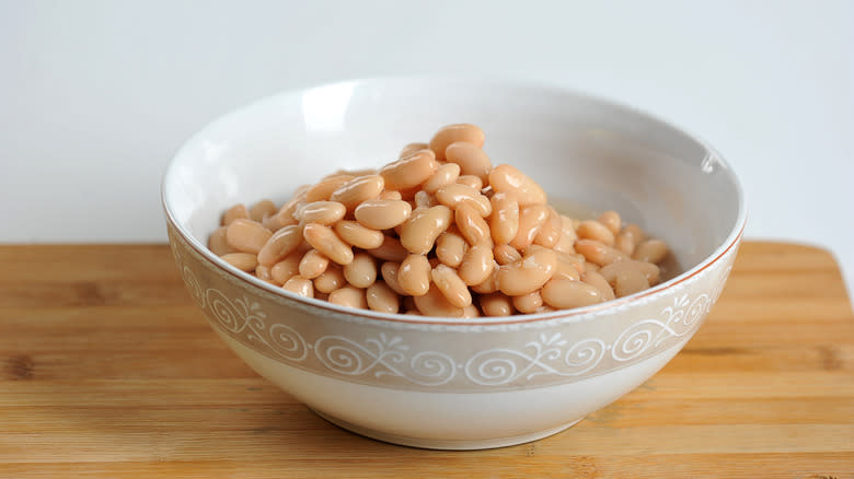 bowl of navy beans