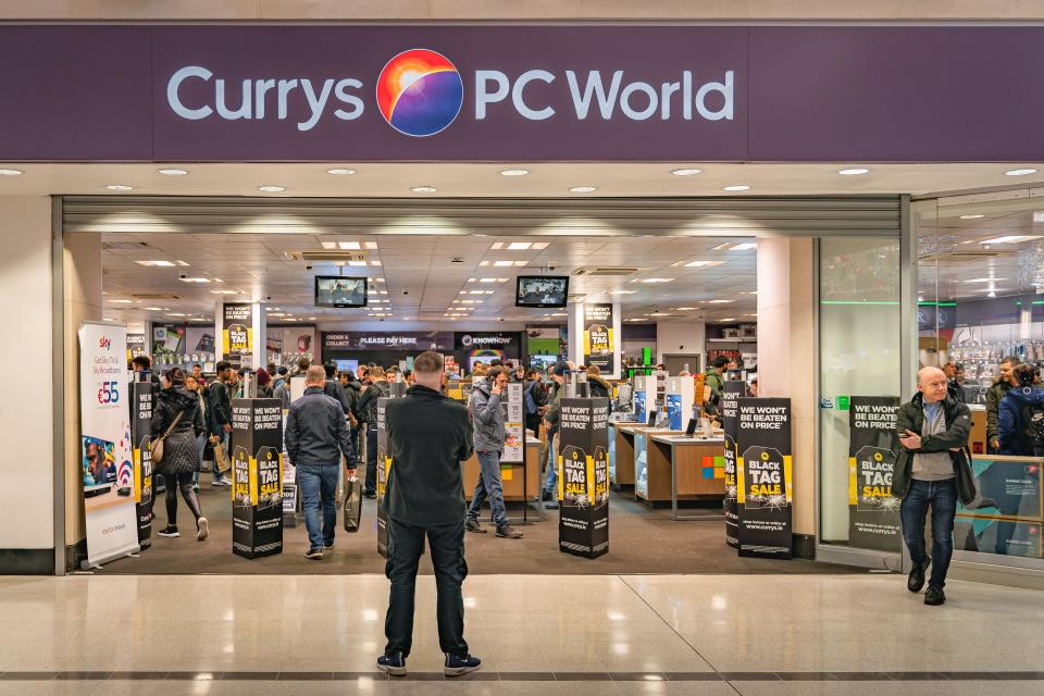 Frasers  Dublin, November 2019 Black Friday sale and people on shopping spree in Jervis Shopping Centre