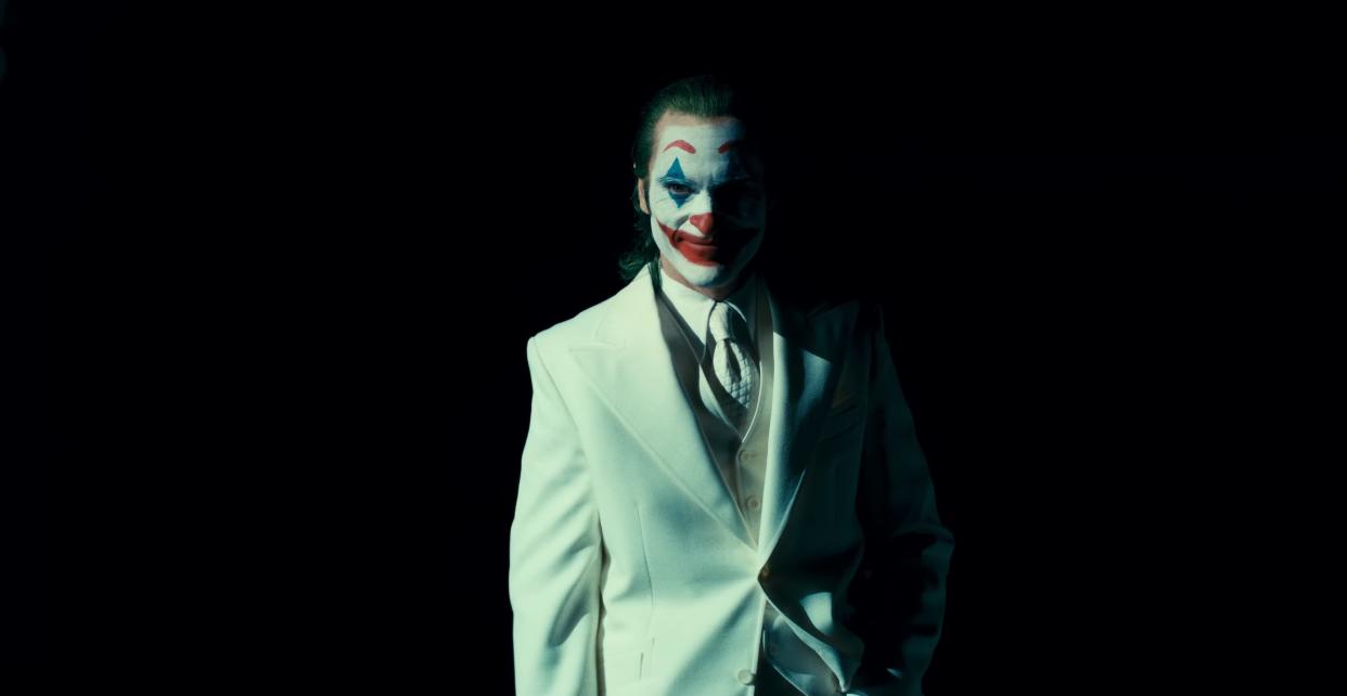 Joaquin Phoenix as the Joker in "Joker: Folie à Deux."