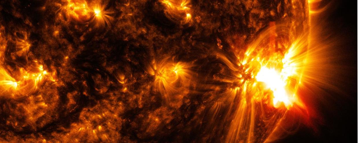 It highlights the terrifying power of solar flares (Getty)