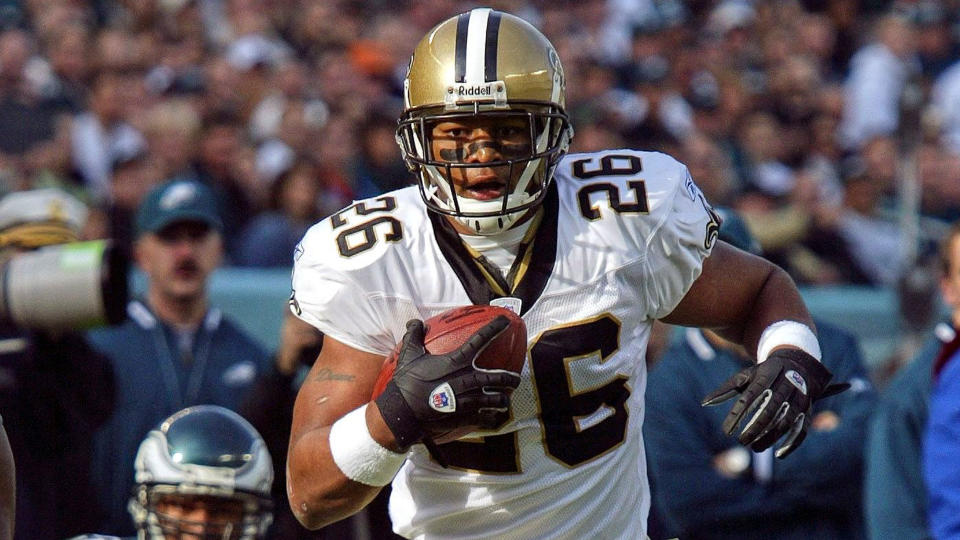 <p>Two-time Pro Bowl running back Deuce McAllister spent his entire nine-year career with the New Orleans Saints. When he finished his run in 2008, he had racked up 7,816 yards and scored 54 touchdowns. In 2005, his efforts earned him the title of the league’s No. 2 highest-paid running back when he signed a contract worth as much as $53.2 million.</p>