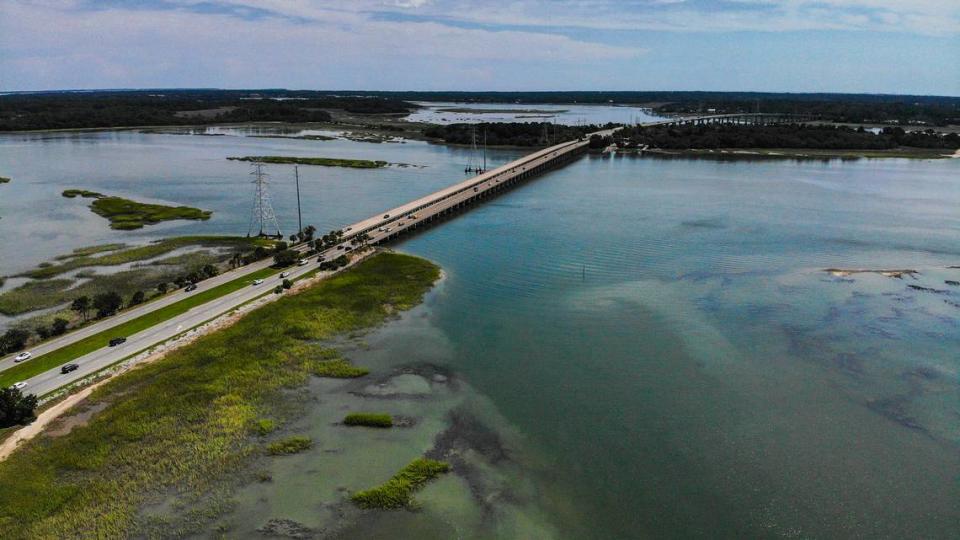 A look at the bridges to Hilton Head Island photographed on Sept. 8, 2023, from Buckingham Landing in Bluffton.