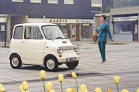 <p>This was the future of urban commuting when it was unveiled in 1967. The Ford Comuta could travel 40 miles at a steady 25mph and at about half the length of a conventional car, the 2+2 city car was brilliantly compact so it was nippy and easy to park. More of an experiment than a serious production possibility, Ford built two Comutas, one of which is now in the Science Museum in London.</p>