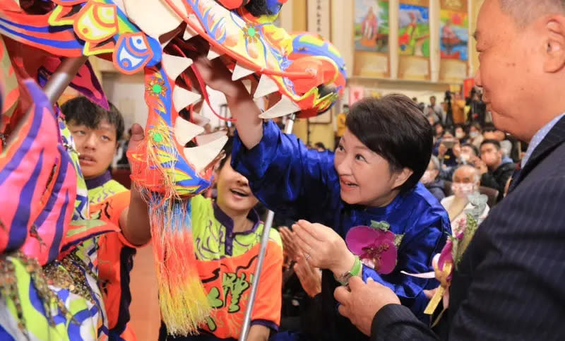 ▲盧秀燕今天參加中華民族海內外同胞聯合祭祖大典。（圖／台中市政府提供，2024.03.16）