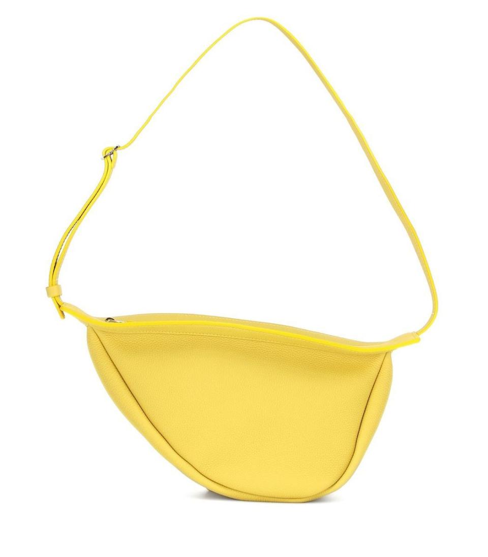 Small Slouchy Banana Bag, Citron