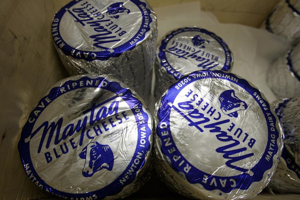 Maytag Raw Milk Blue Cheese is produced in Newton, Iowa.